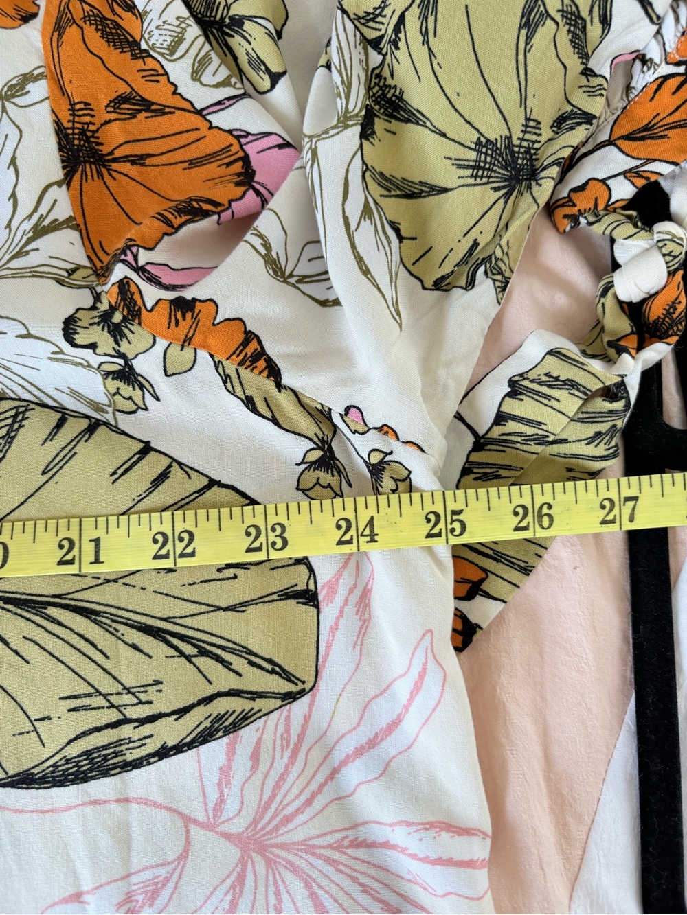 Cupshe White Orange Floral Tunic Button Shirt Cover Dress Cruise Resort Coastal - Picture 7 of 8